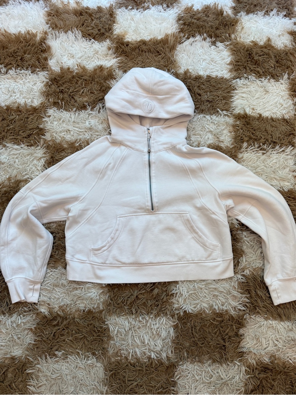lululemon athletica cropped scuba Half-Zip Hoodie Sweater